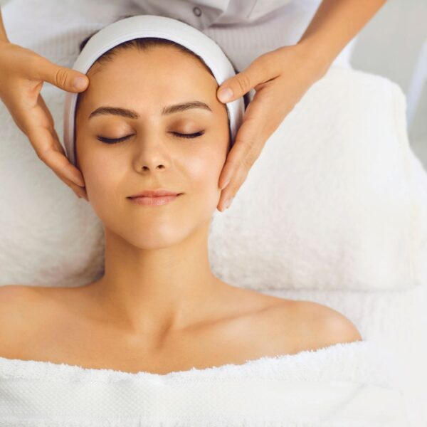woman who just got a chemical peel