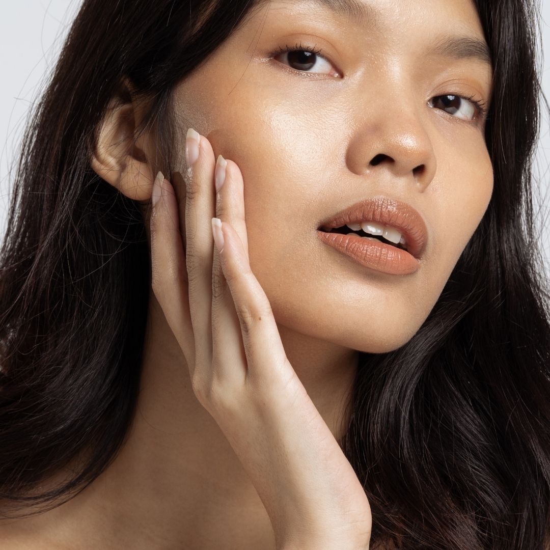 woman with smooth and clear skin
