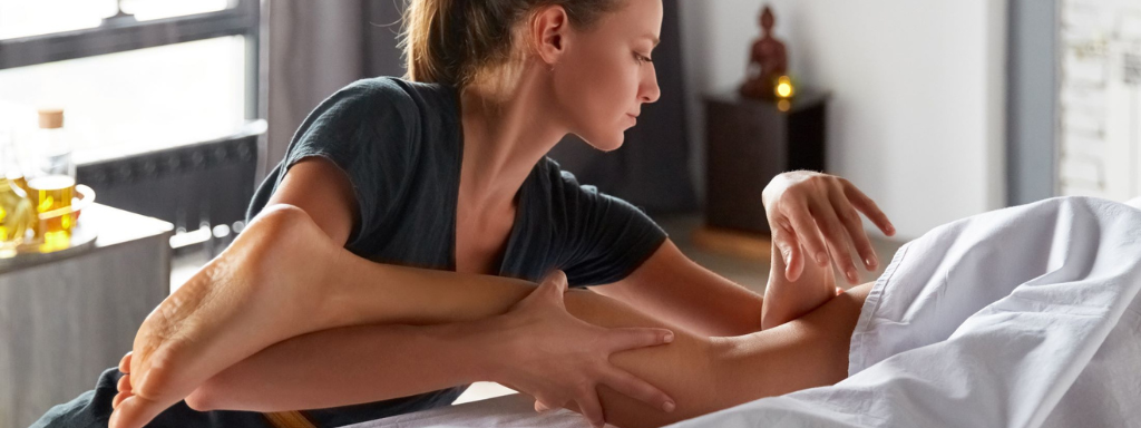 Woman relaxing during a luxurious Lomi Lomi Massage at Inner Beauty Concepts in Nashua NH