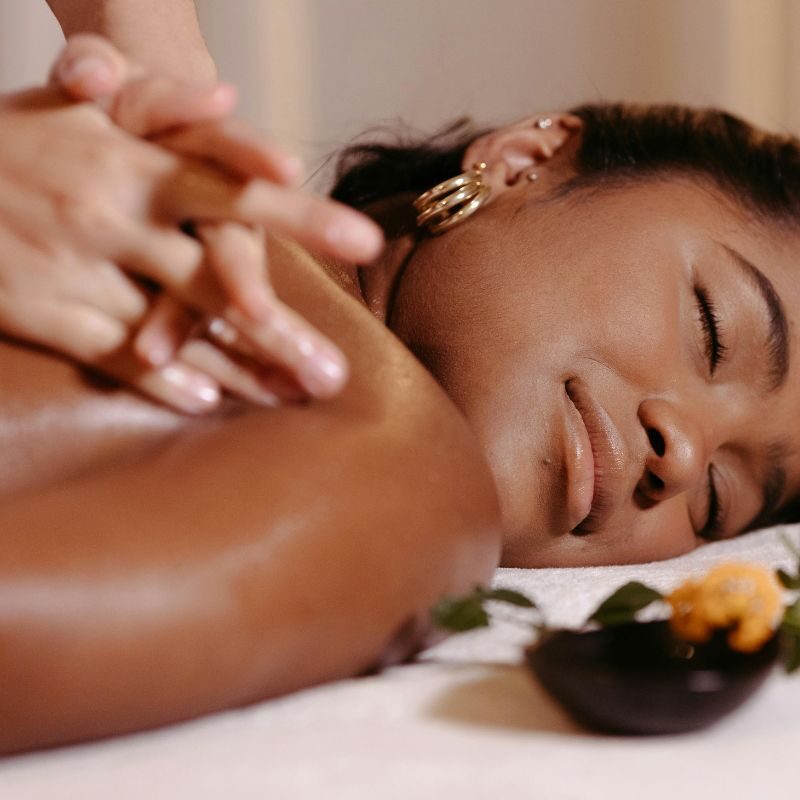 woman getting a massage