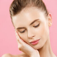 Woman with smooth skin